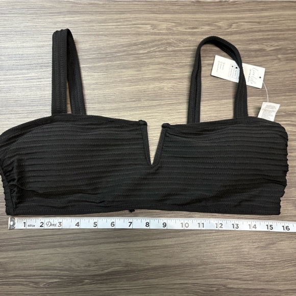 Black Cupshe NWT Bikini Top Size Large - Picture 2 of 6